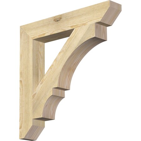 Ekena Millwork Balboa Slat Rough Sawn Bracket, Douglas Fir, 4"W x 26"D x 26"H BKT04X26X26BOA06RDF